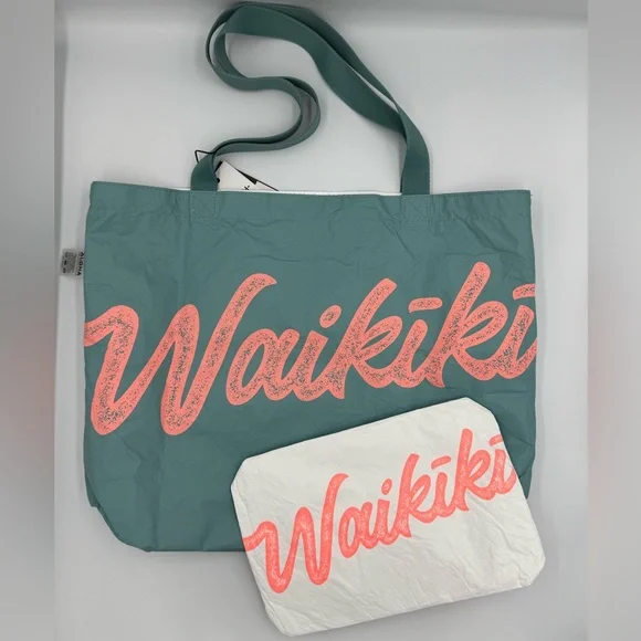 Aloha Collection Limited Edition Waikiki Tote & Pouch Set - Picture 5 of 13